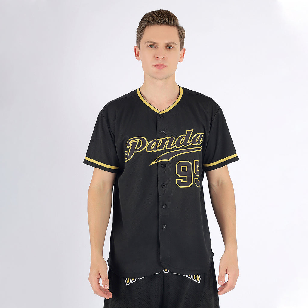 Custom Black Black-Old Gold Authentic Baseball Jersey - Image 2