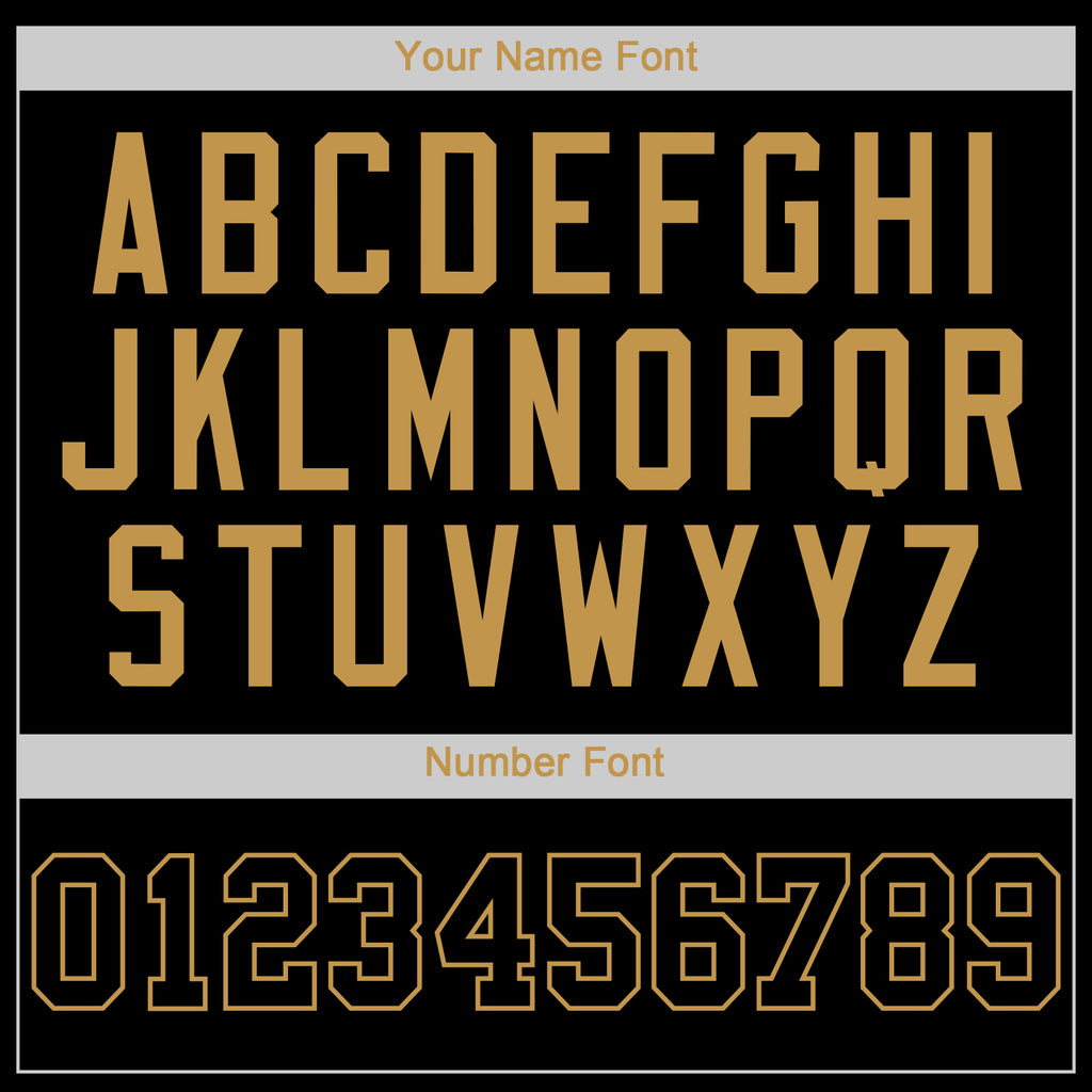 Custom Black Black-Old Gold Authentic Baseball Jersey - Image 5