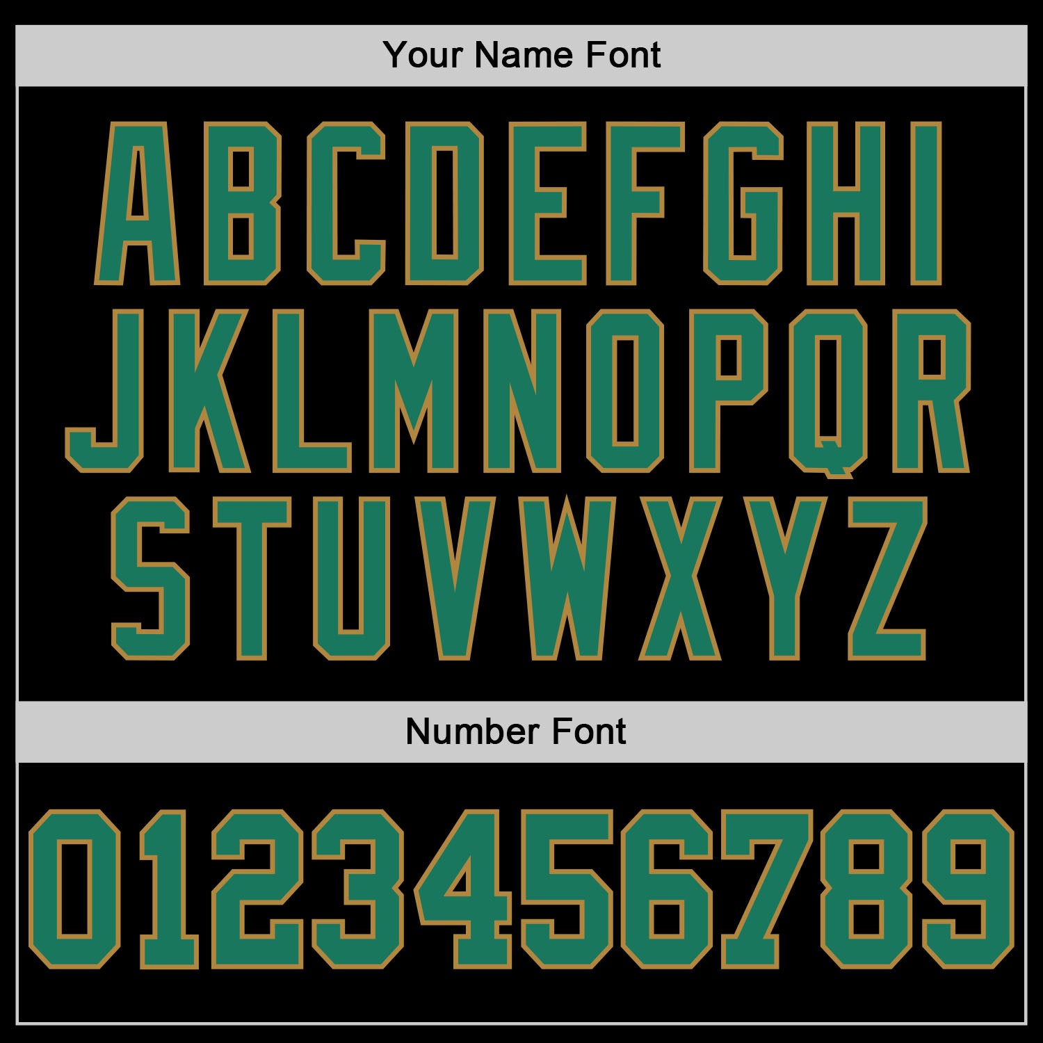 Custom Black Kelly Green-Old Gold Performance T-Shirt - Image 3