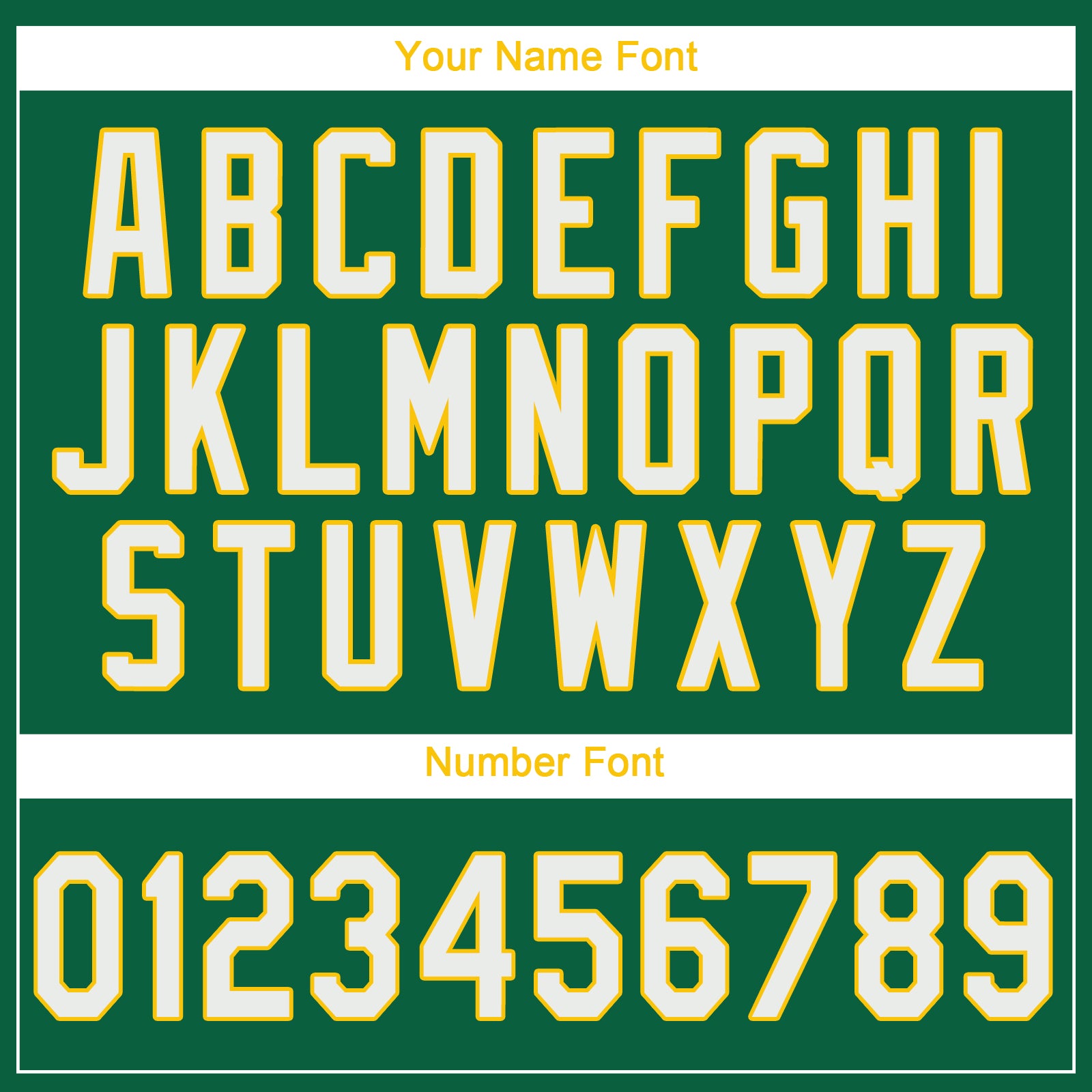 Custom Kelly Green White-Gold Performance T-Shirt - Image 3