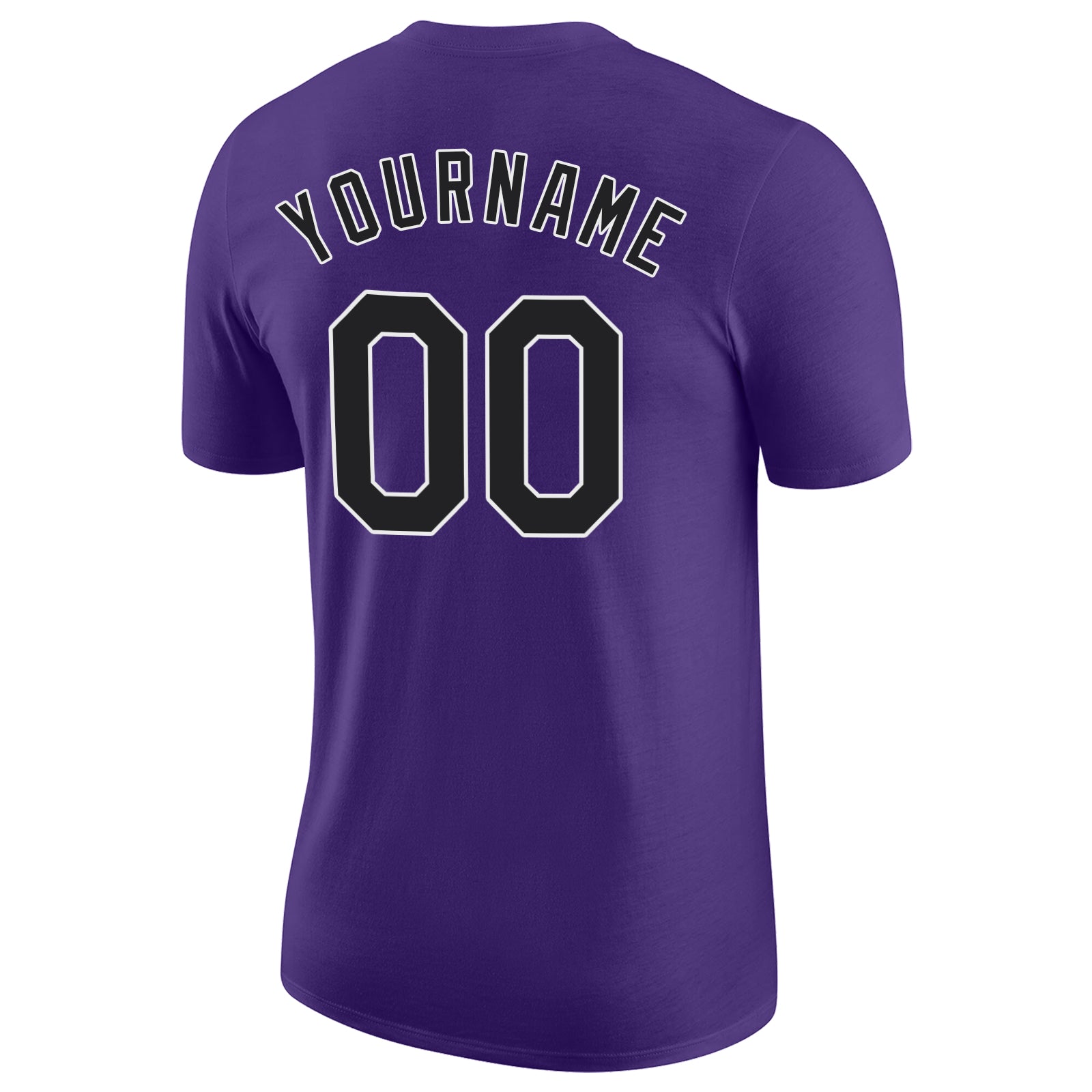 Custom Purple Black-Gray Performance T-Shirt - Image 6
